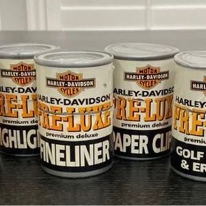 4 Pcs Vintage Harley Davidson Desk Set NIB 1996